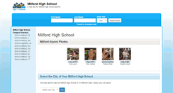 Desktop Screenshot of milfordhighschool.net