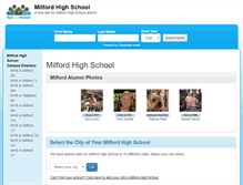 Tablet Screenshot of milfordhighschool.net